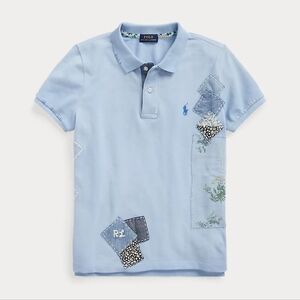 Polo by Ralph Lauren Kids Blue Patchwork Polo
